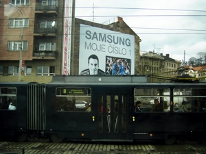 체코 어딘가에서 마주친 삼성 광고판